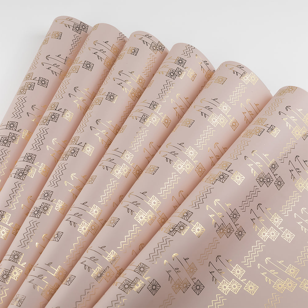 Gift Wrap - Pink with foiling