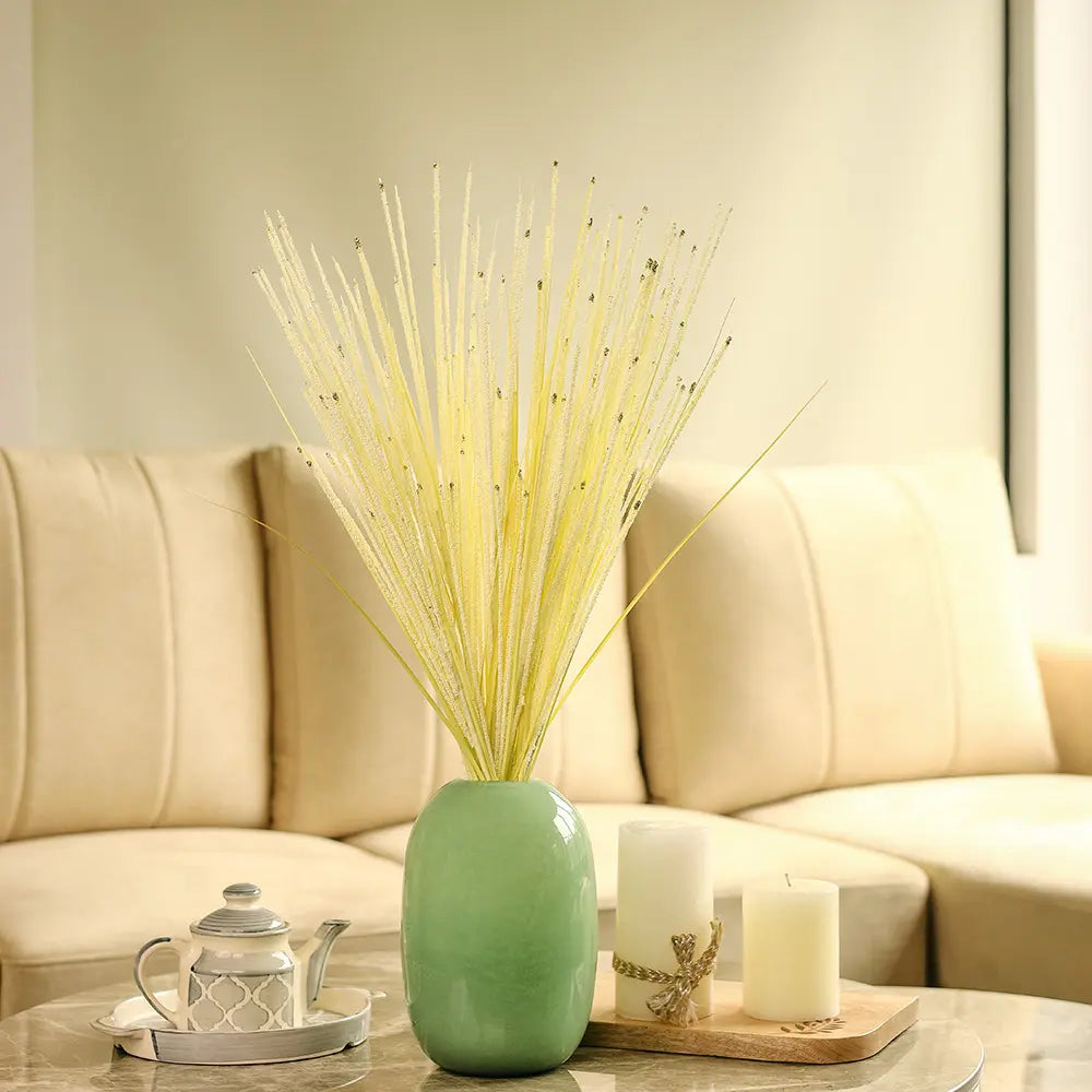 Bead pampas grass - Light Yellow