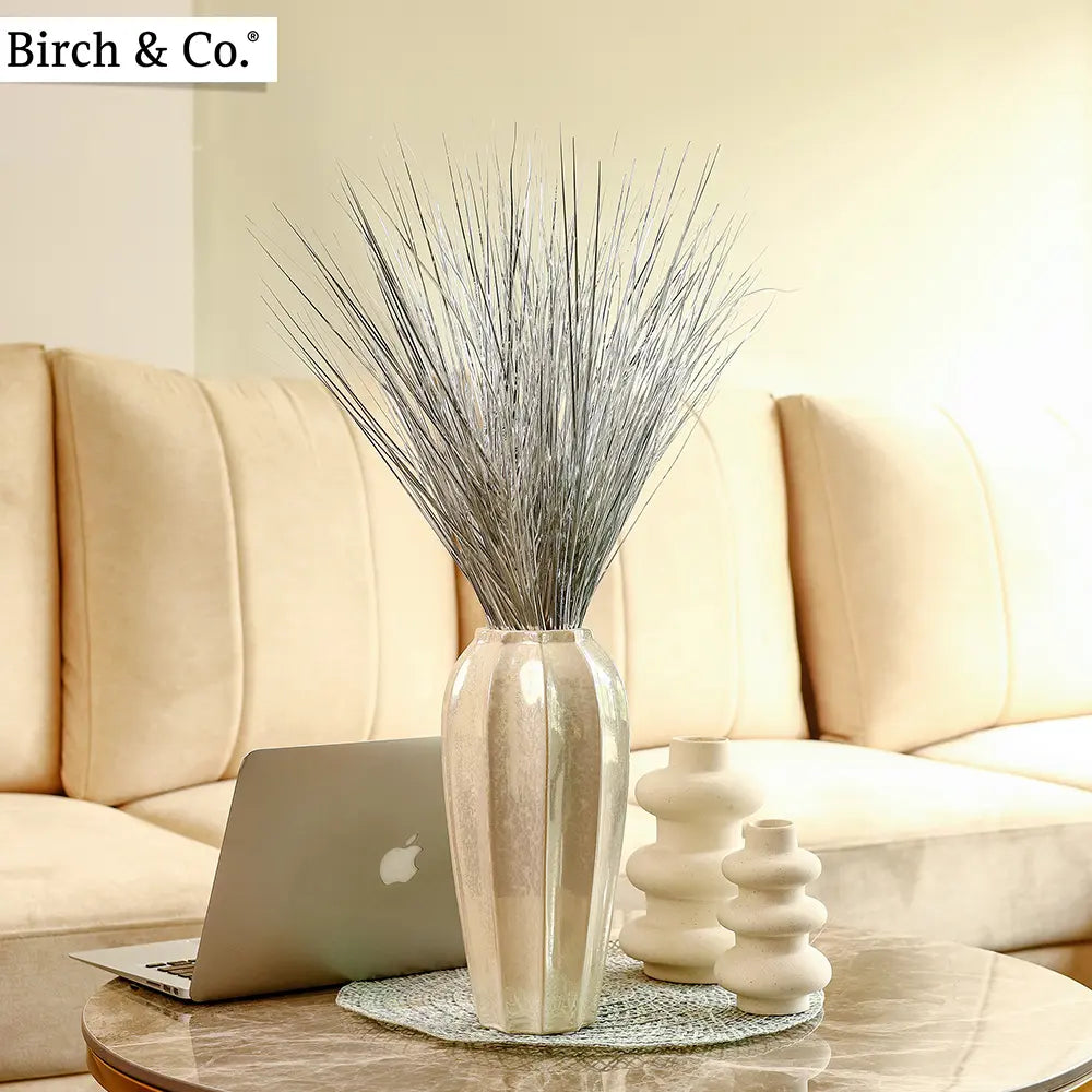 Metallic pampas grass - Silver