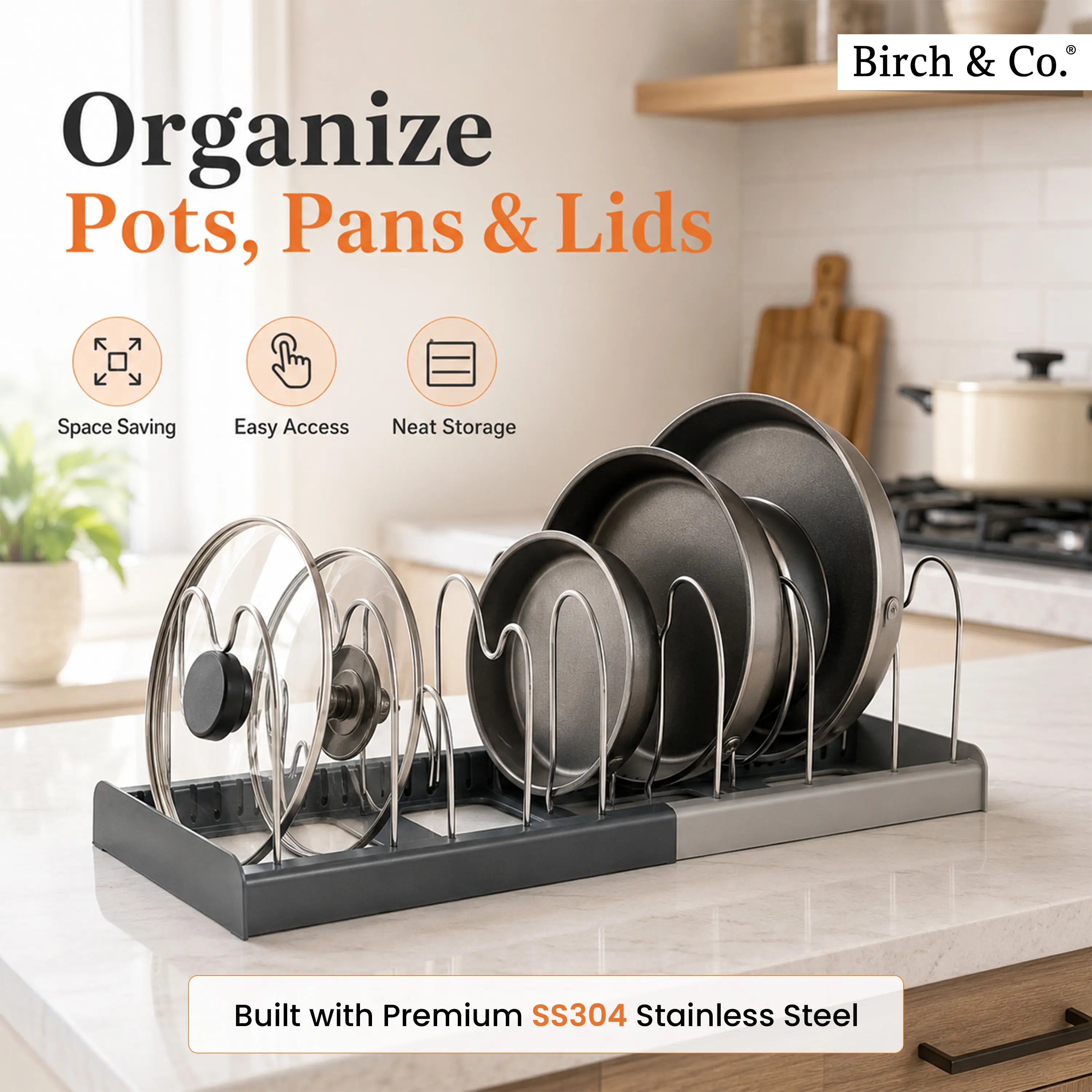 Expandable Dish Rack Organizer for Kitchen
