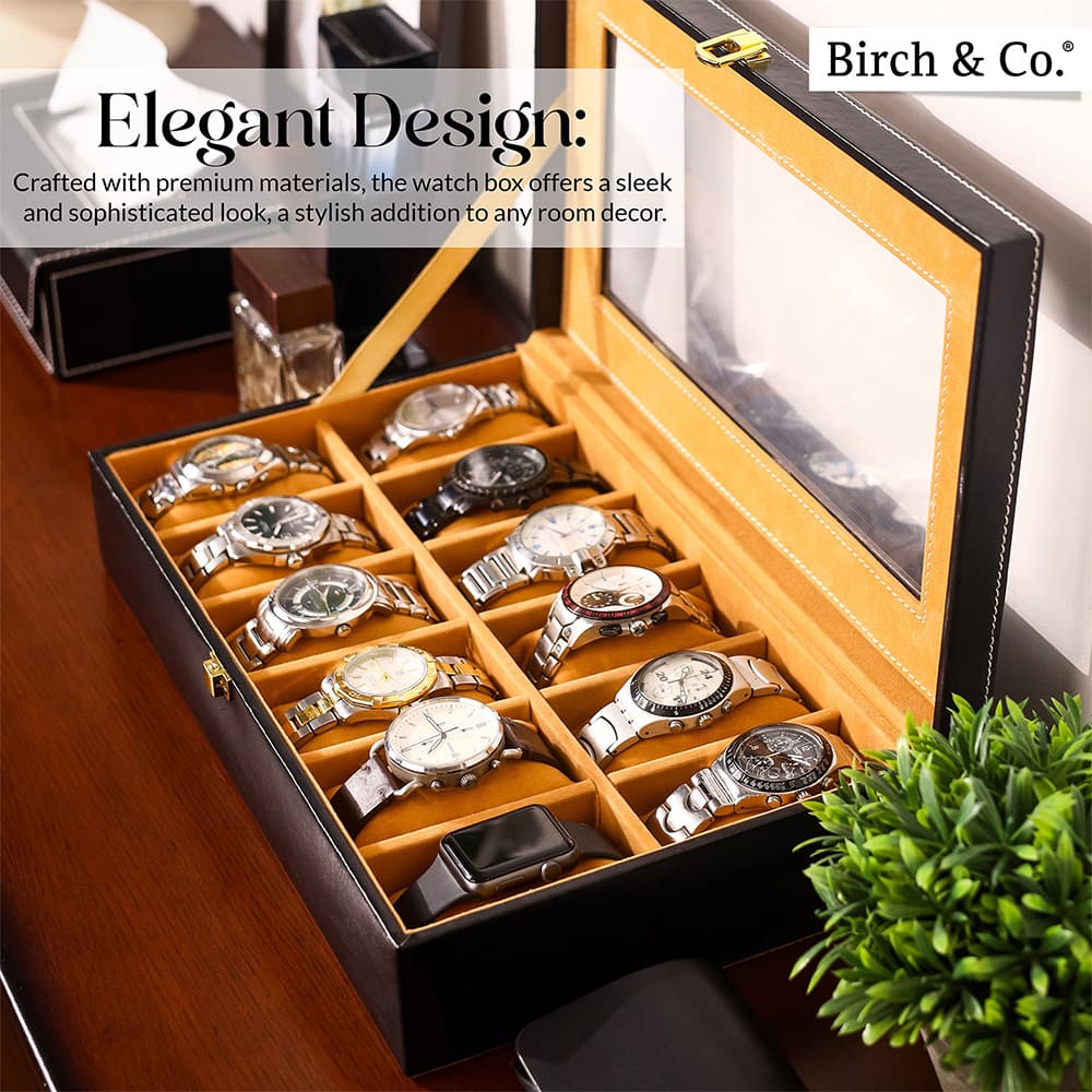 Black Watch Box - 12 watches