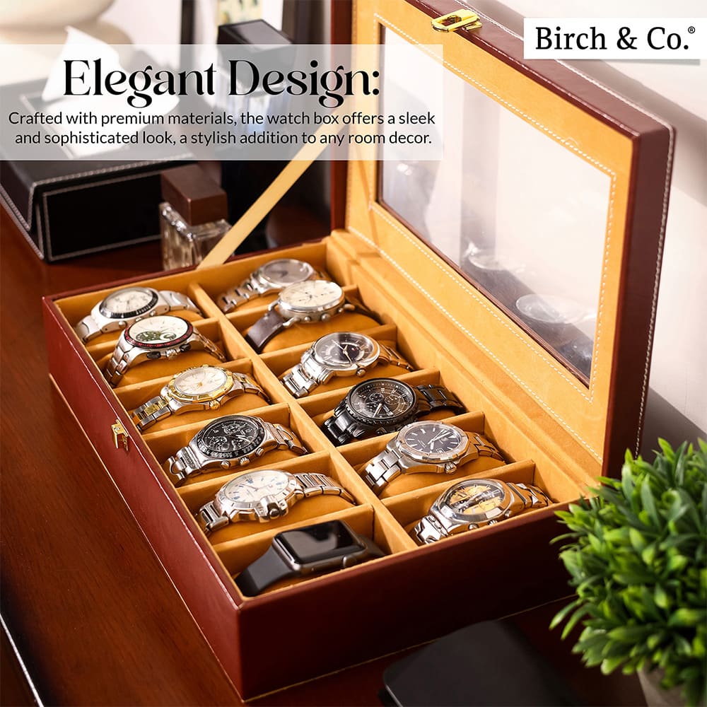 Brown Watch Box - 12 watches