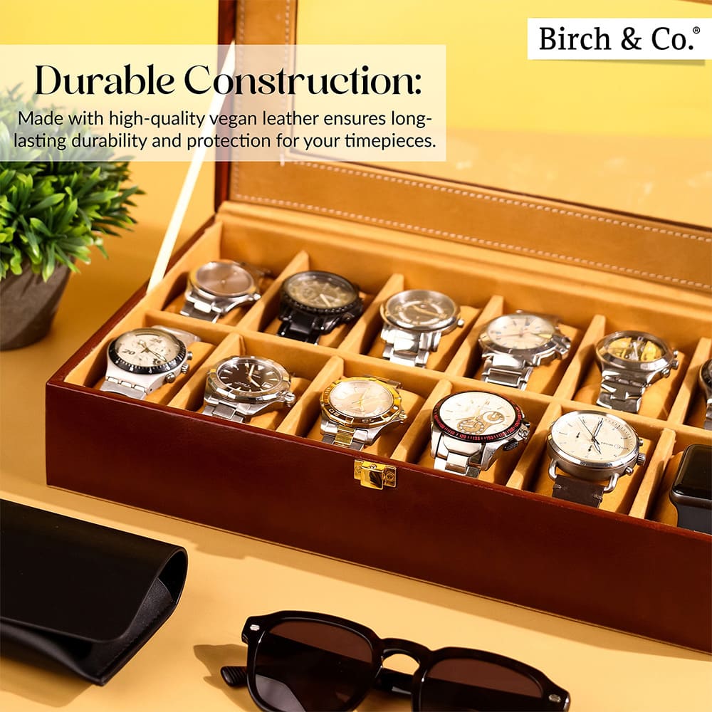 Brown Watch Box - 12 watches