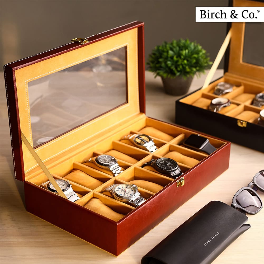 Brown Watch Box - 12 watches