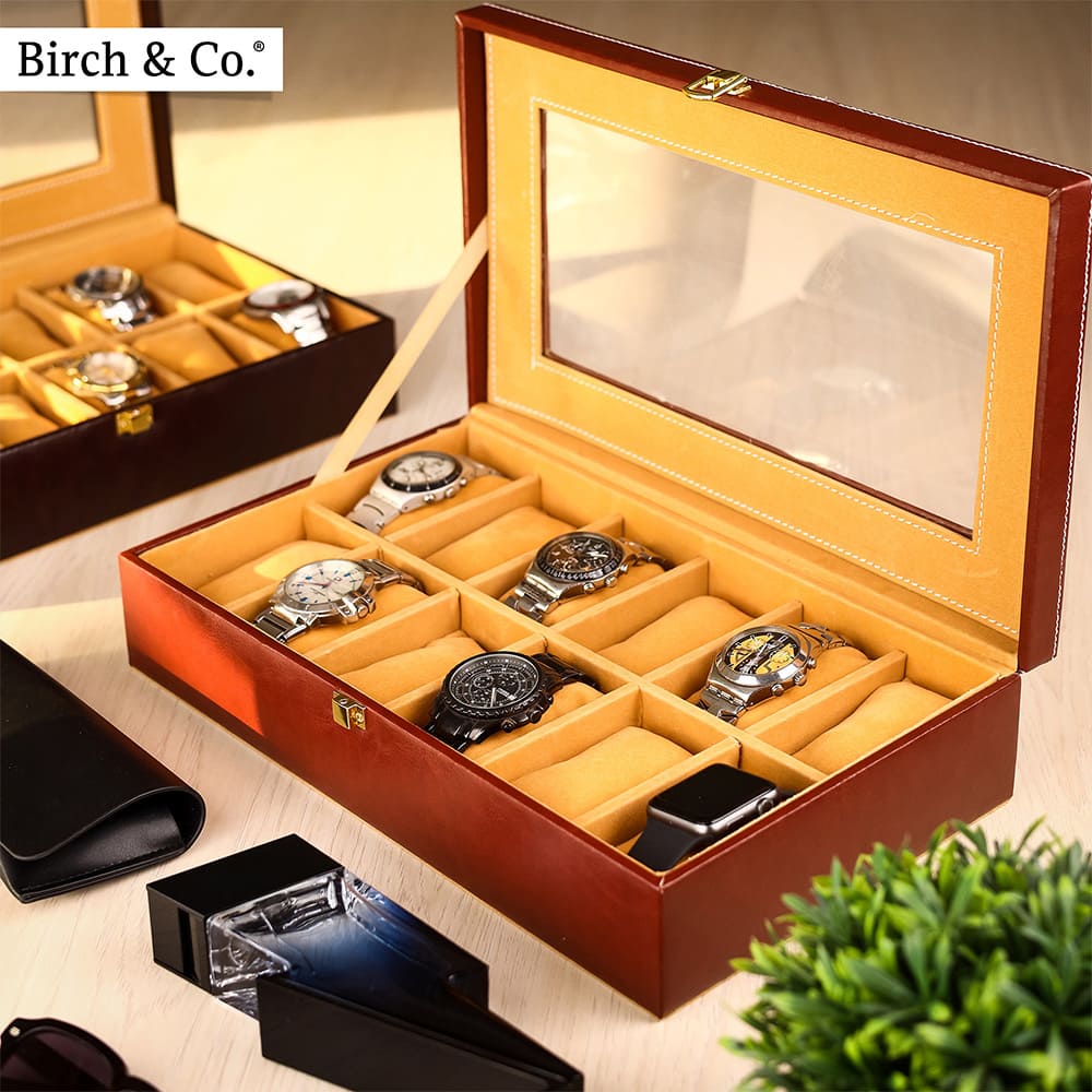 Brown Watch Box - 12 watches