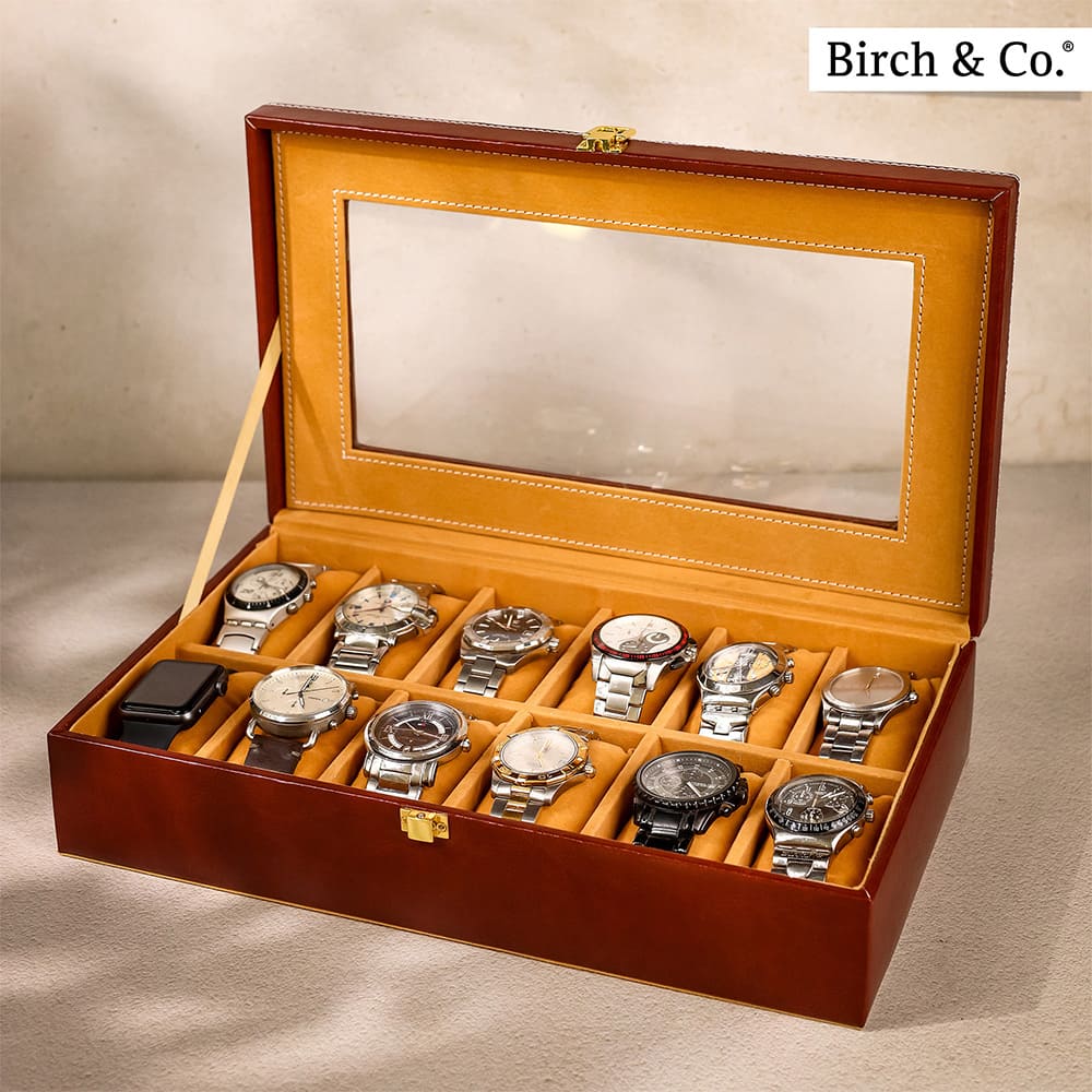 Brown Watch Box - 12 watches