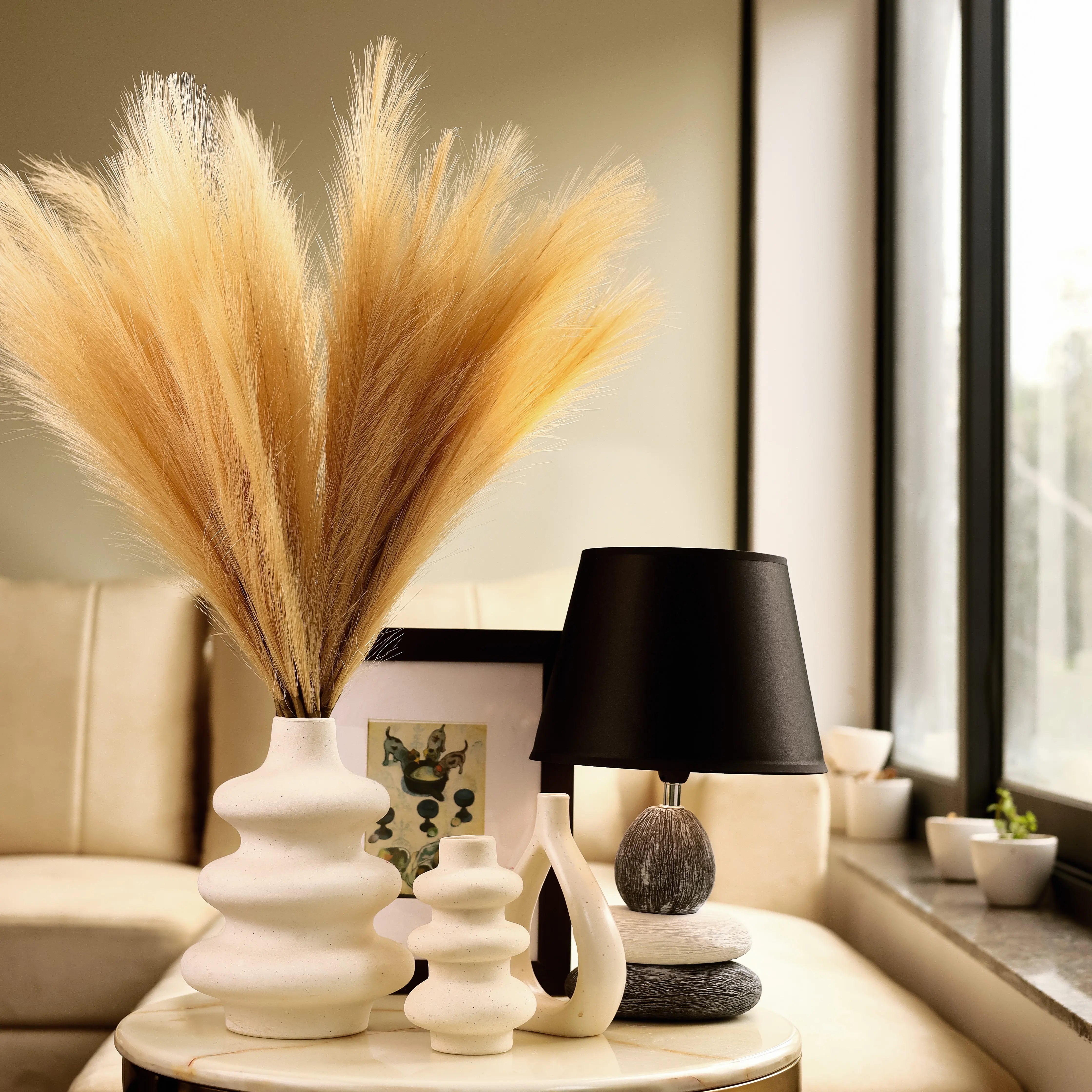 Faux pampas grass - Beige