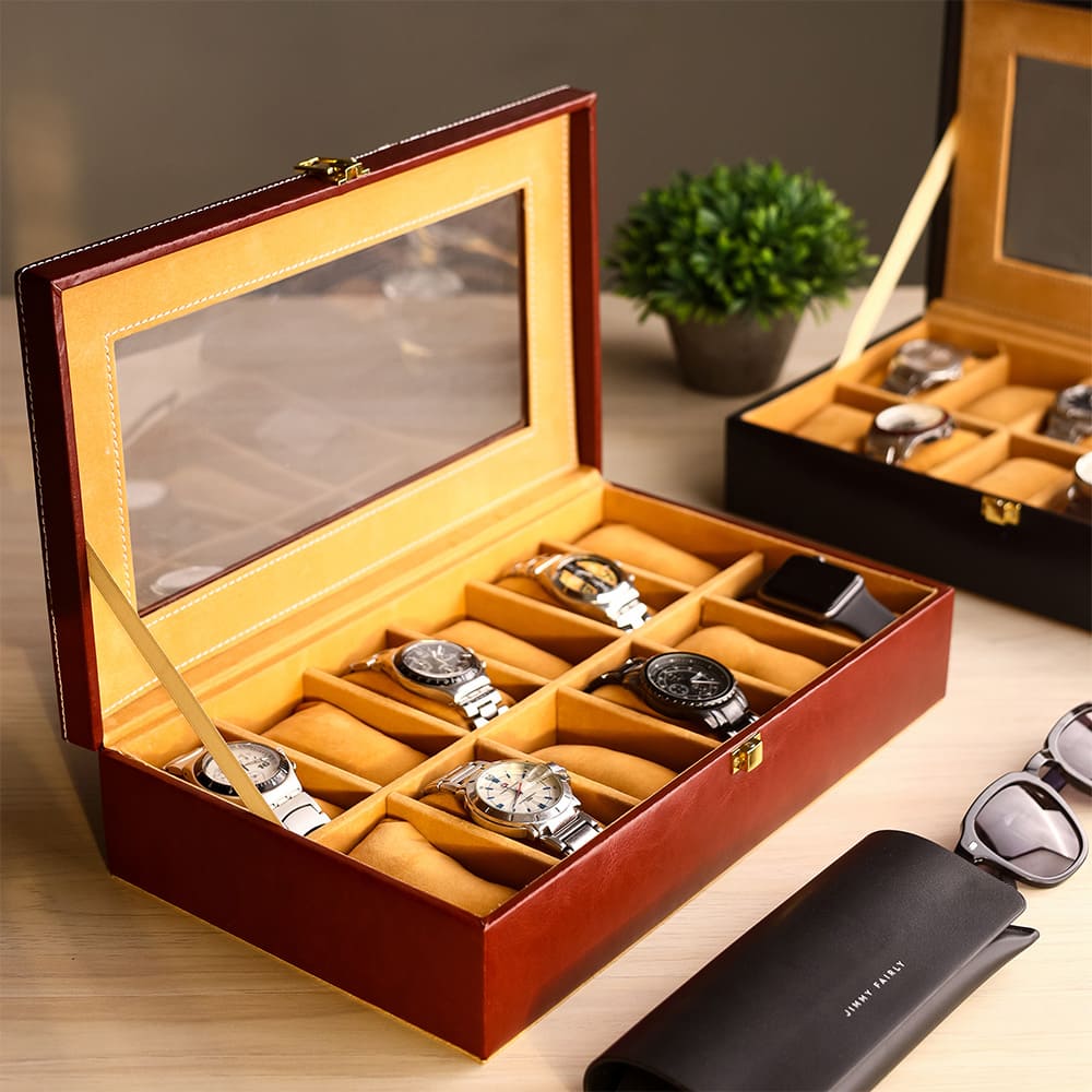 Brown Watch Box - 12 watches