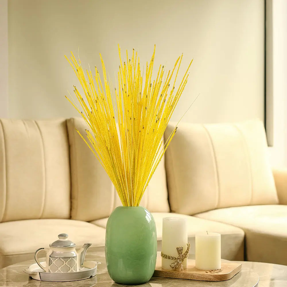 Bead pampas grass - Yellow