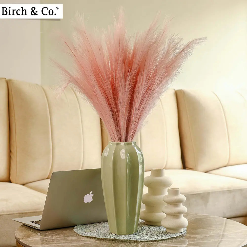 Faux pampas grass - Peach