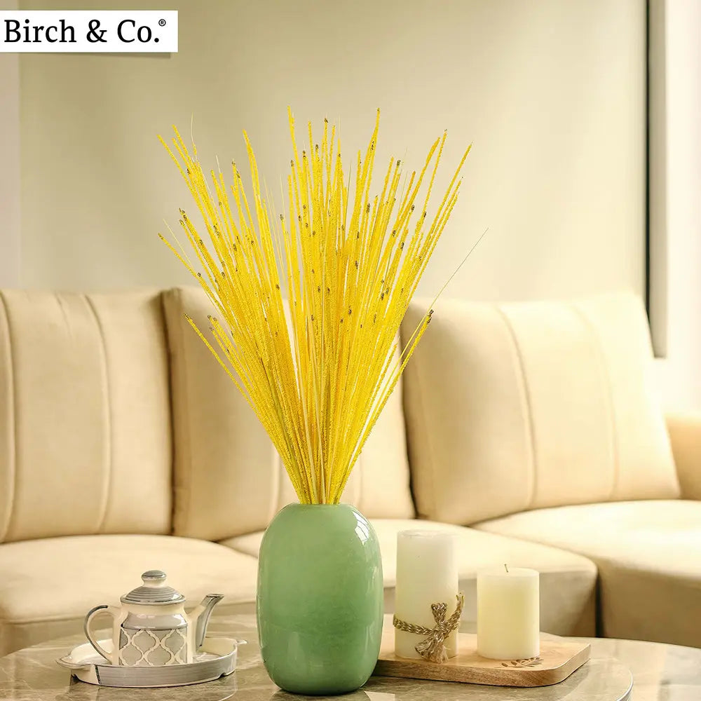 Bead pampas grass - Yellow