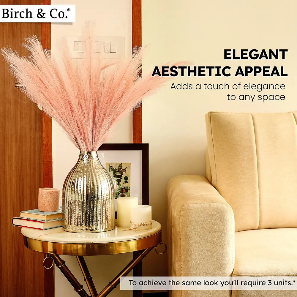 Faux pampas grass - Peach