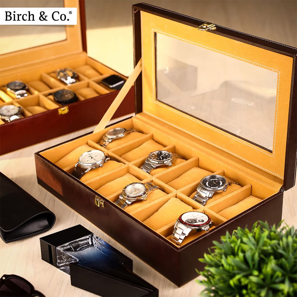 Mahogany Watch Box - 12 watches