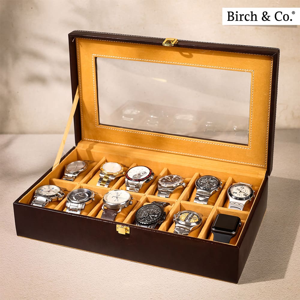 Mahogany Watch Box - 12 watches