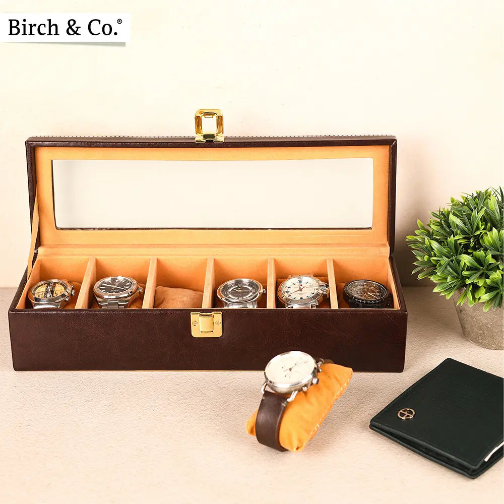 Mahogany Watch Box - 6 watches