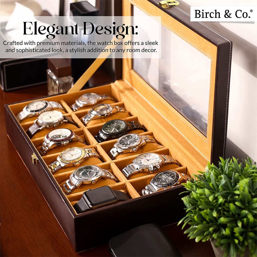 Mahogany Watch Box - 12 watches