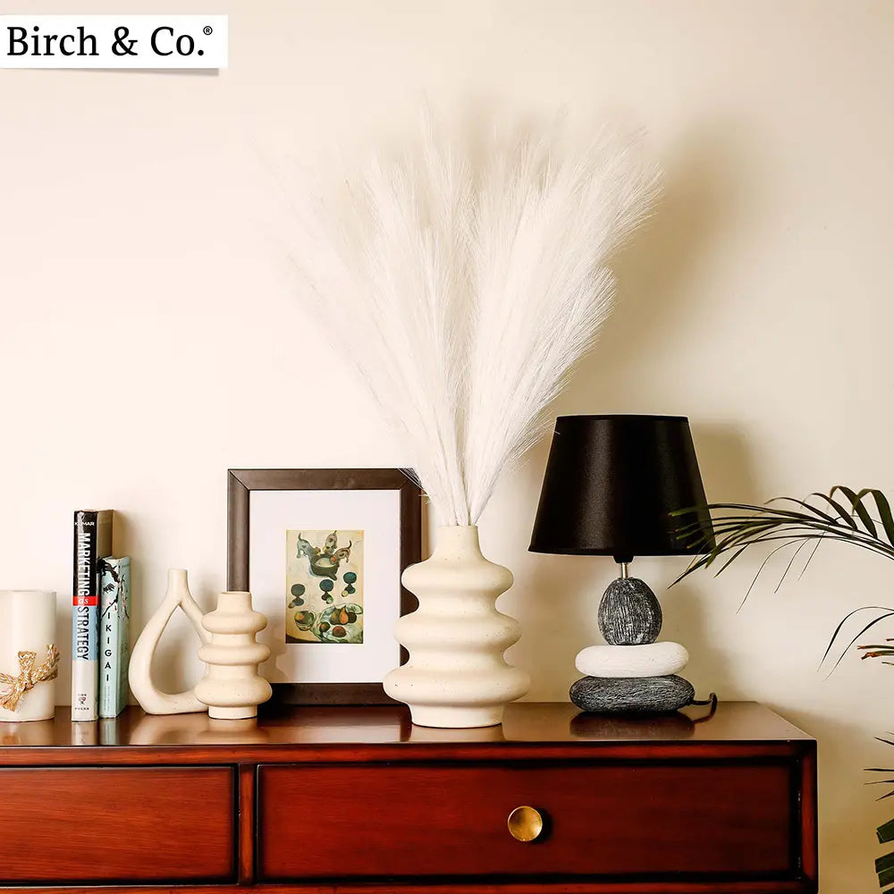 Faux pampas grass - White