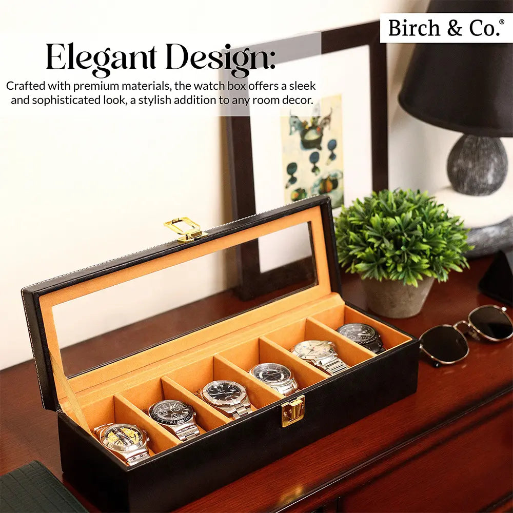 Black Watch Box -  6 watches