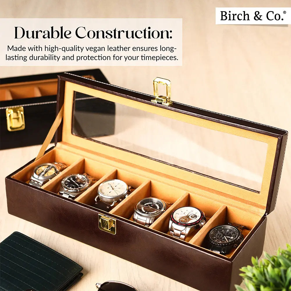 Mahogany Watch Box - 6 watches