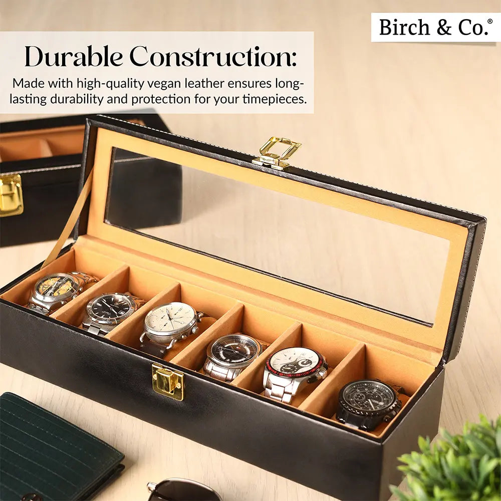 Black Watch Box -  6 watches