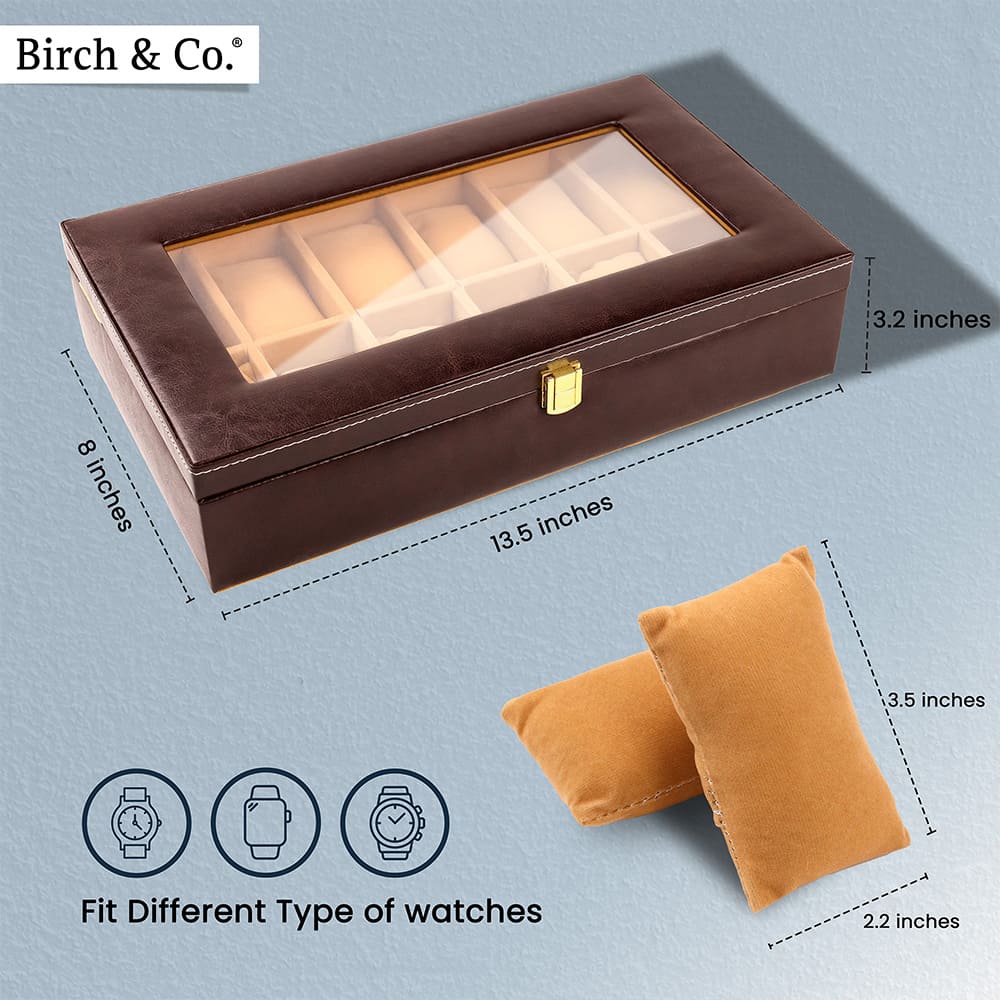 Mahogany Watch Box - 12 watches