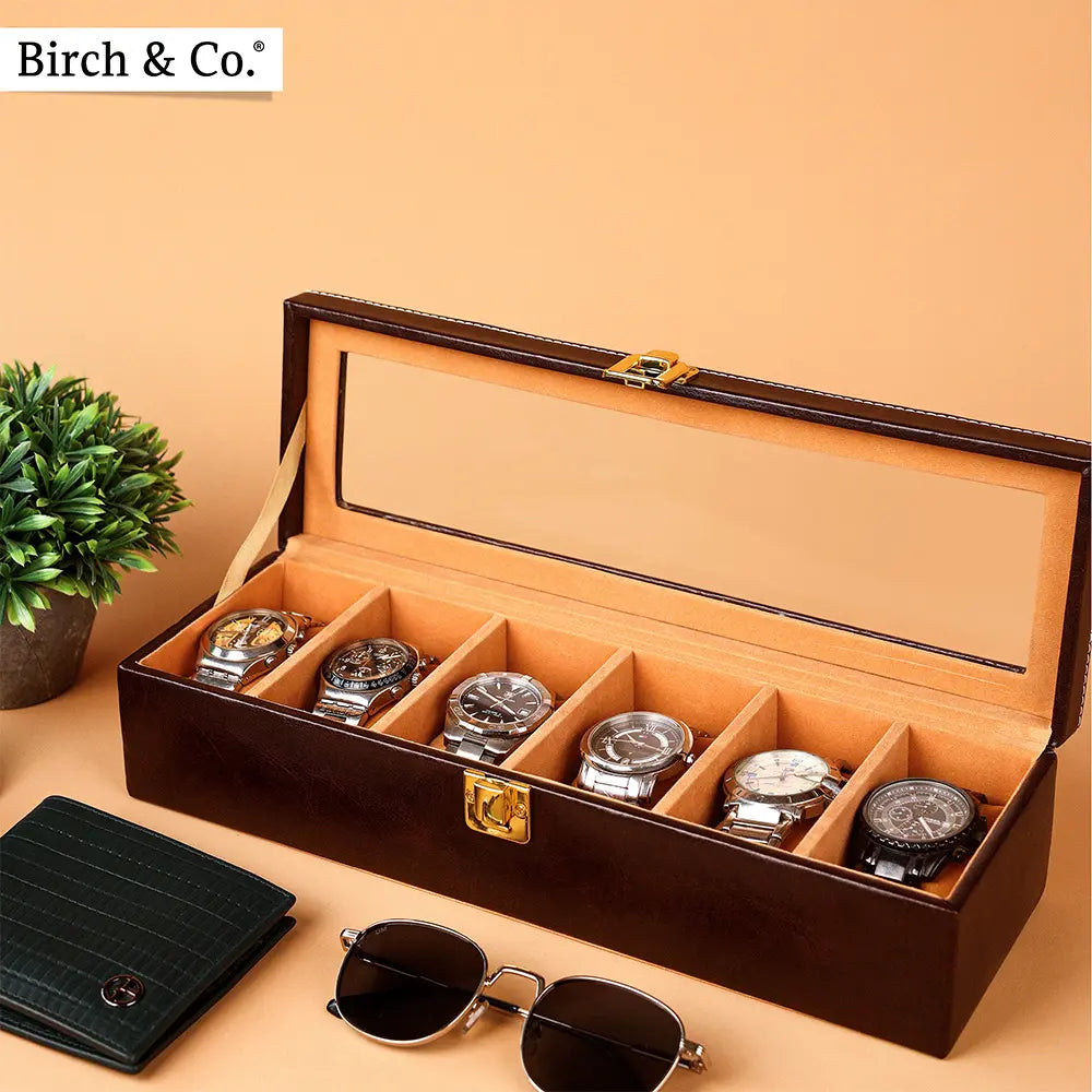 Mahogany Watch Box - 6 watches