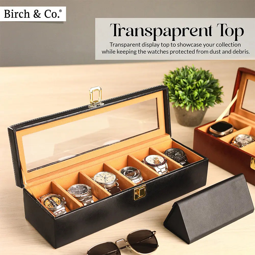 Black Watch Box -  6 watches