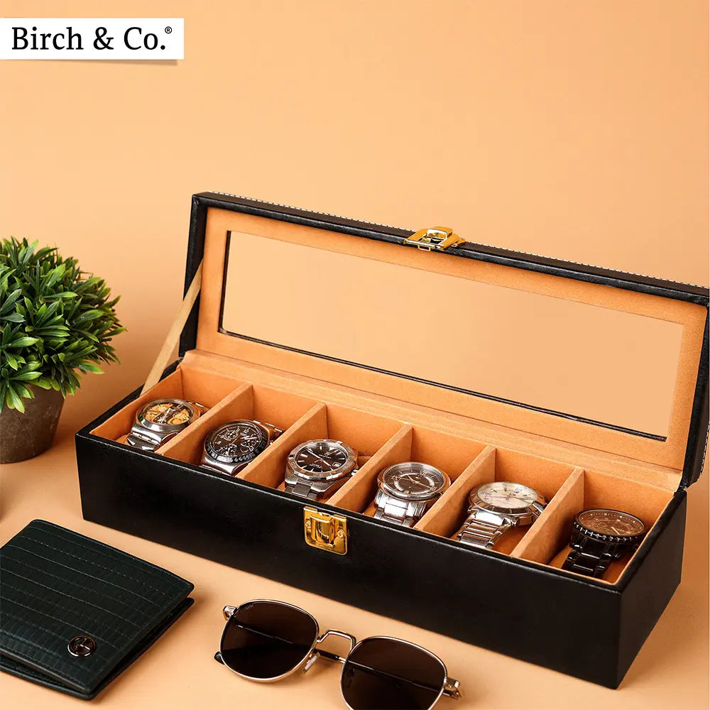 Black Watch Box -  6 watches