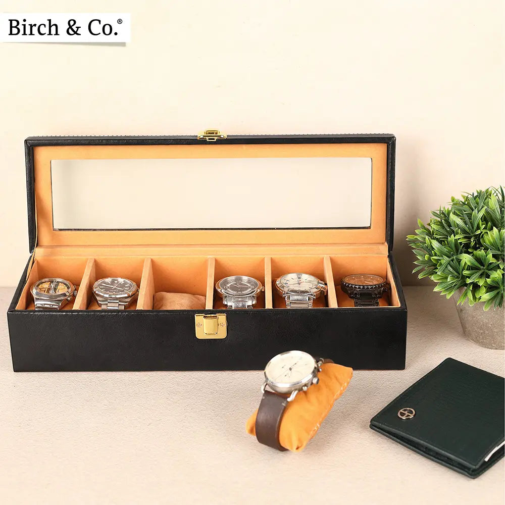 Black Watch Box -  6 watches