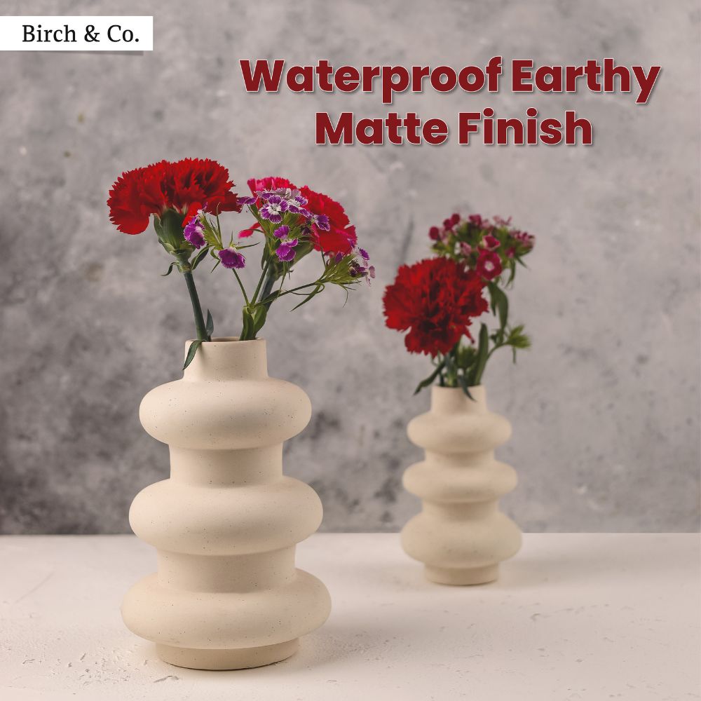 White Wave Vase Combo