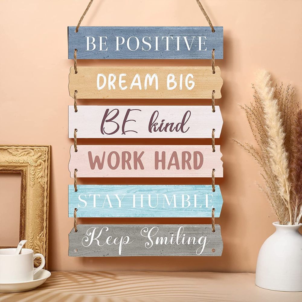 Be positive, Dream, Big - Classic Rope Wall Decor