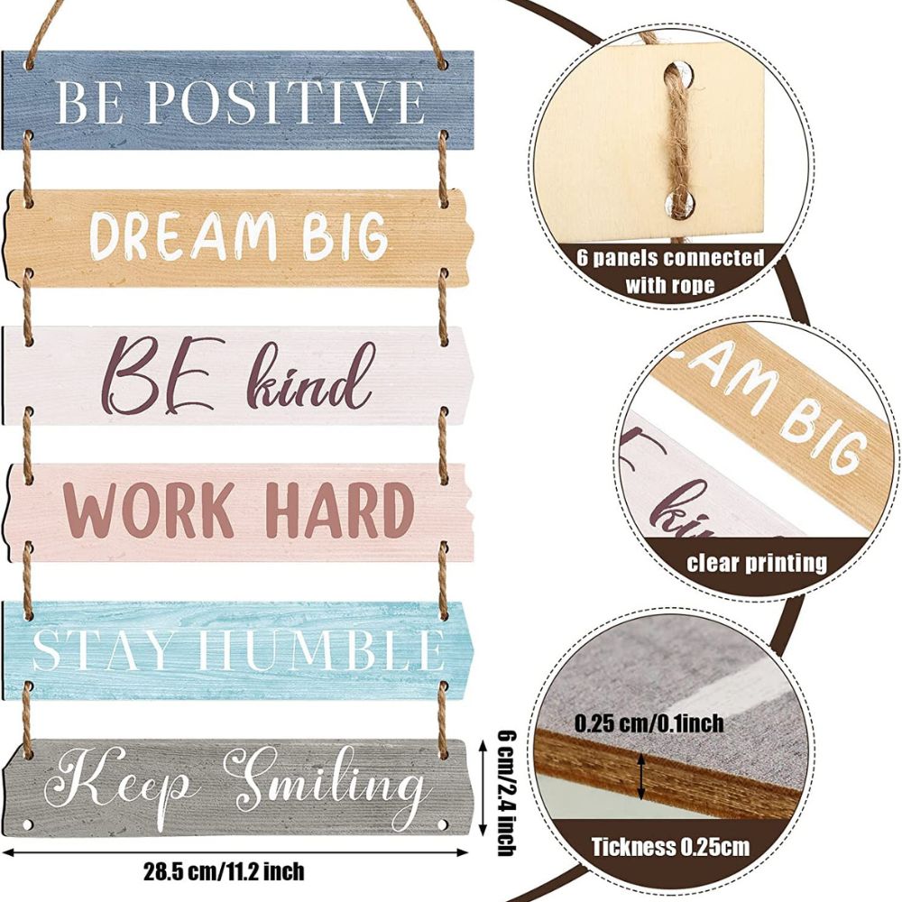 Be positive, Dream, Big - Classic Rope Wall Decor