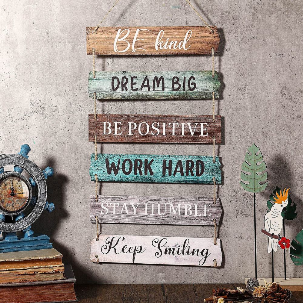 Be Kind, Dream Big - Retro Rope Wall Decor