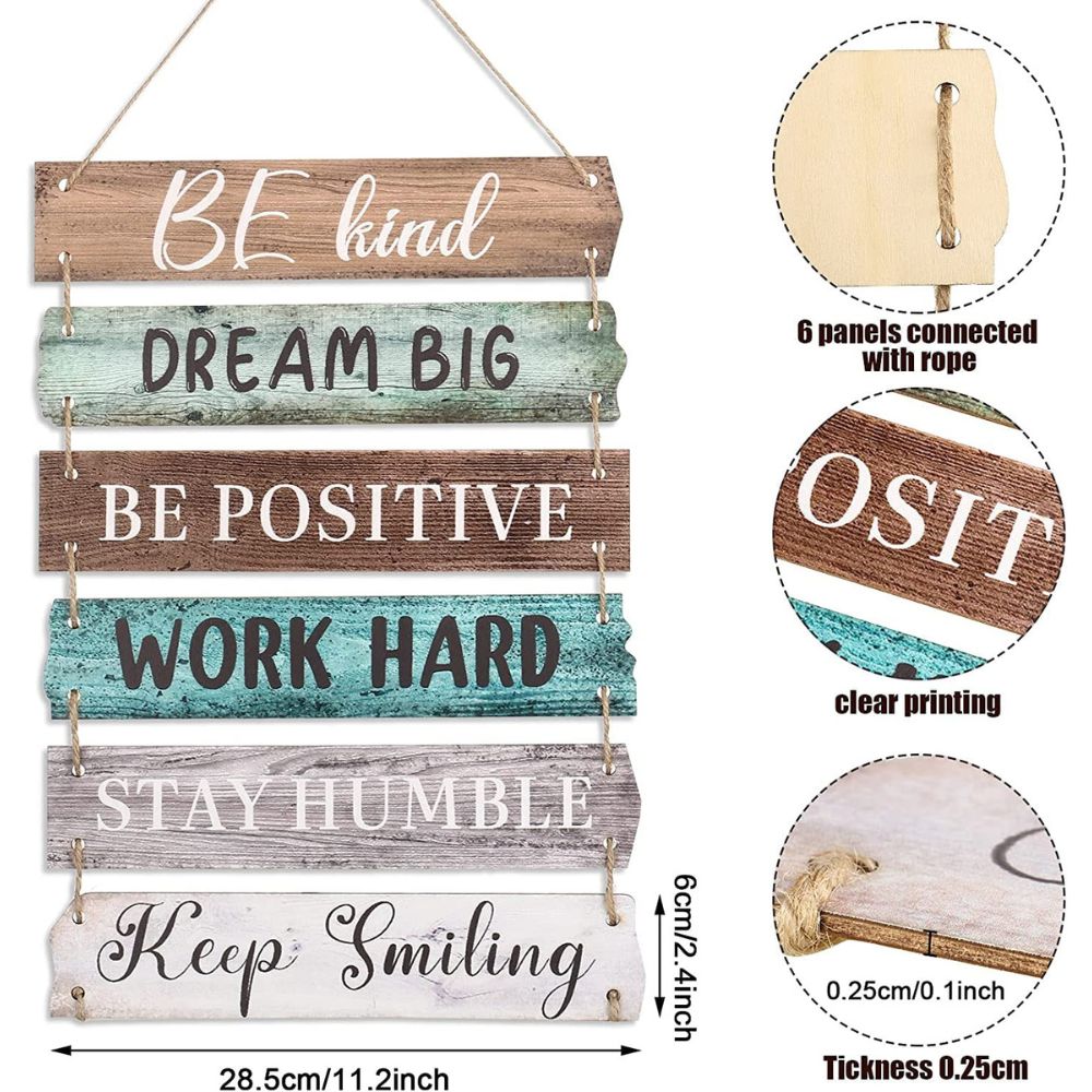 Be Kind, Dream Big - Retro Rope Wall Decor