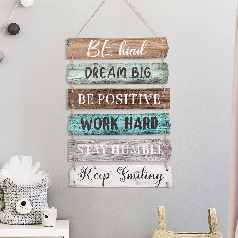 Be Kind, Dream Big - Retro Rope Wall Decor