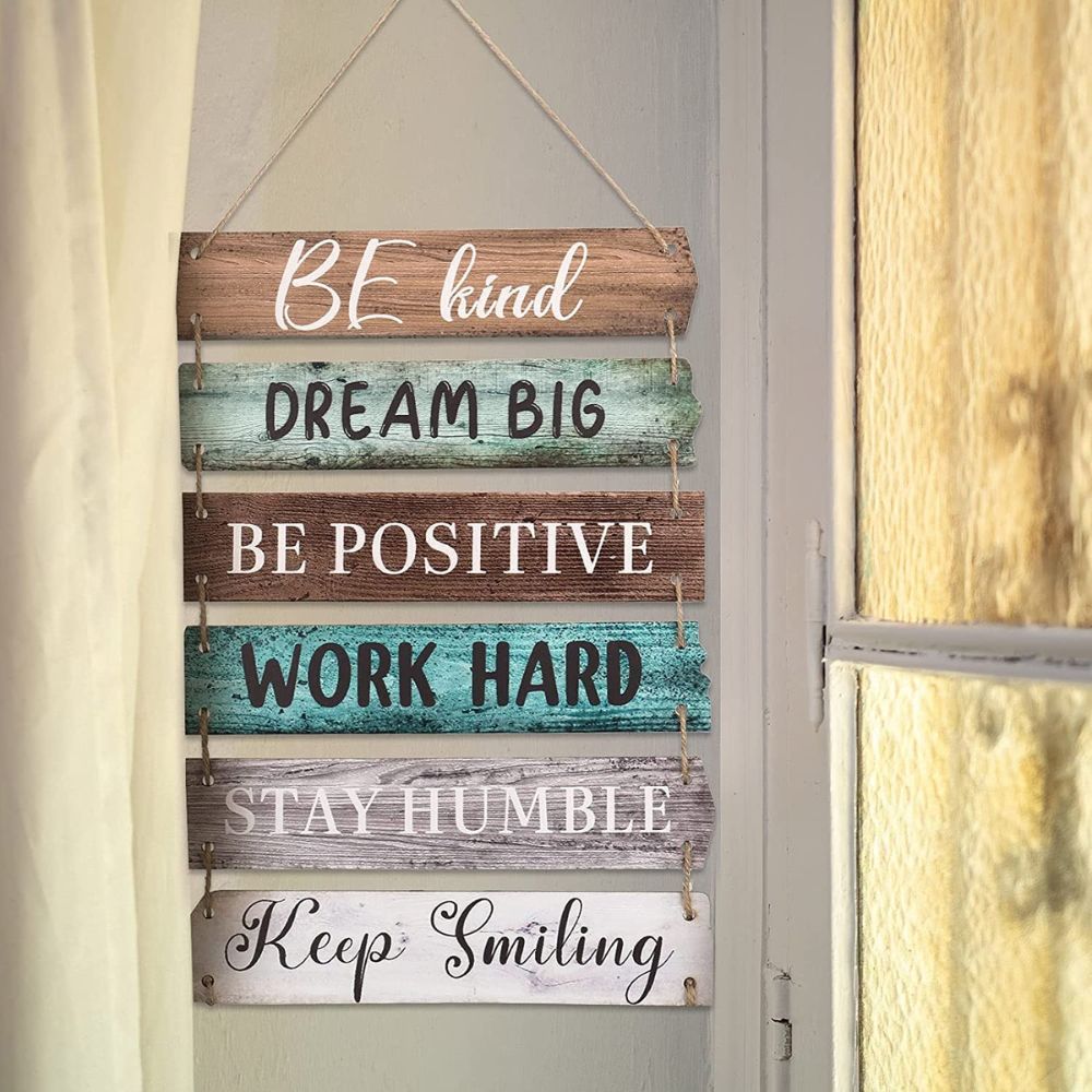 Be Kind, Dream Big - Retro Rope Wall Decor