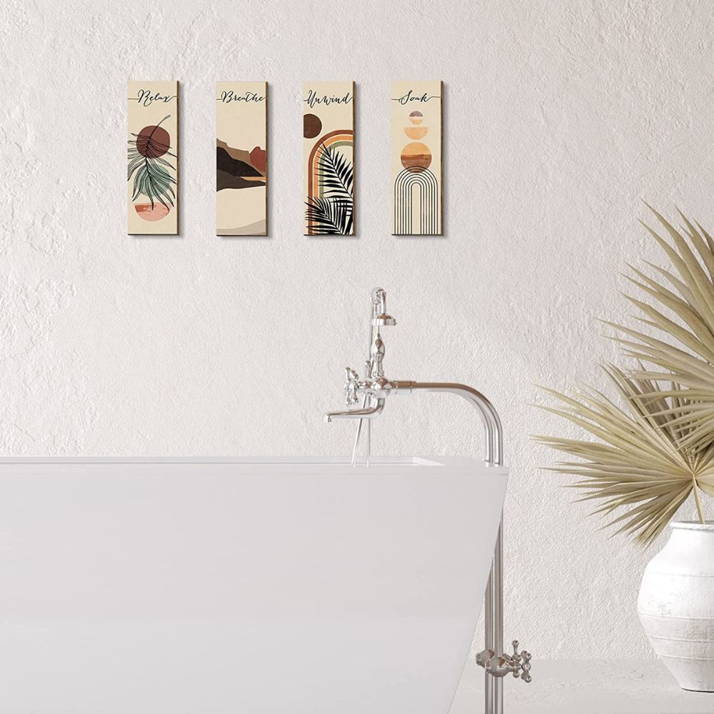 Relax, Soak, Unwind, Breathe - Boho Wall Decor