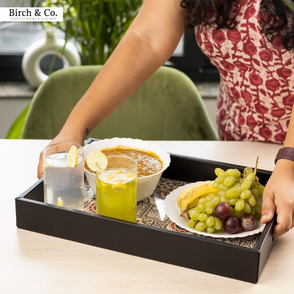 Indus Serving Tray with matching coasters