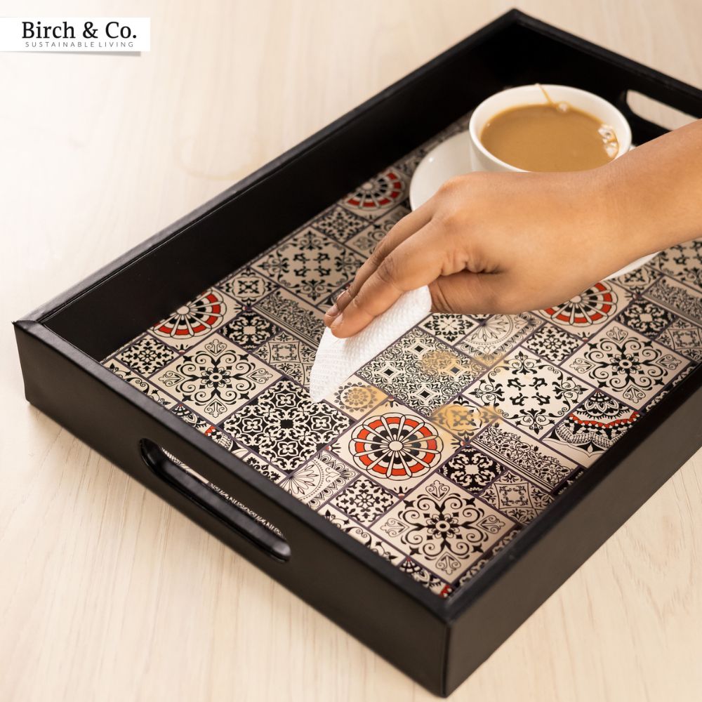 Indus Serving Tray with matching coasters