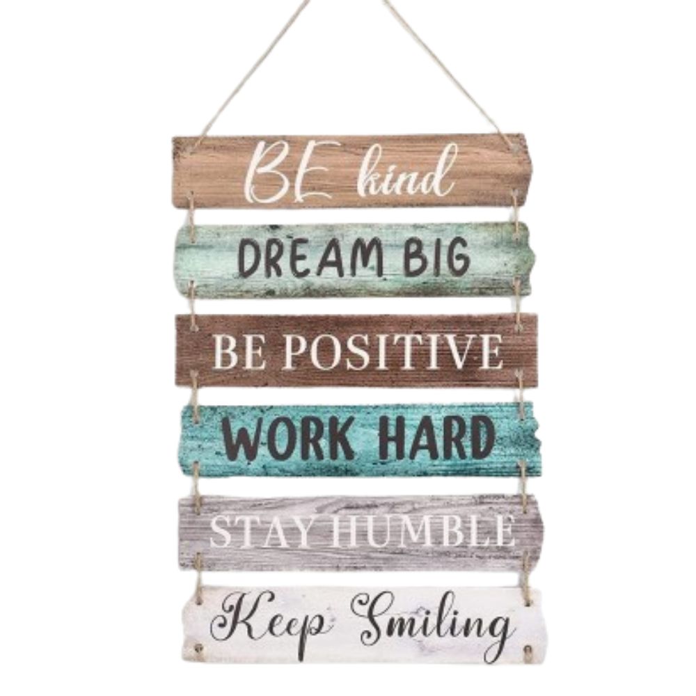 🎁 Be Kind, Dream Big - Retro Rope Wall Decor