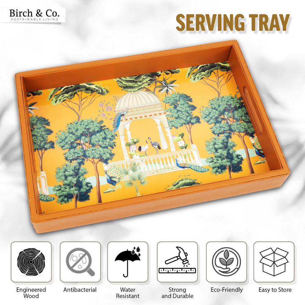 Heritage Serving Tray with matching coasters