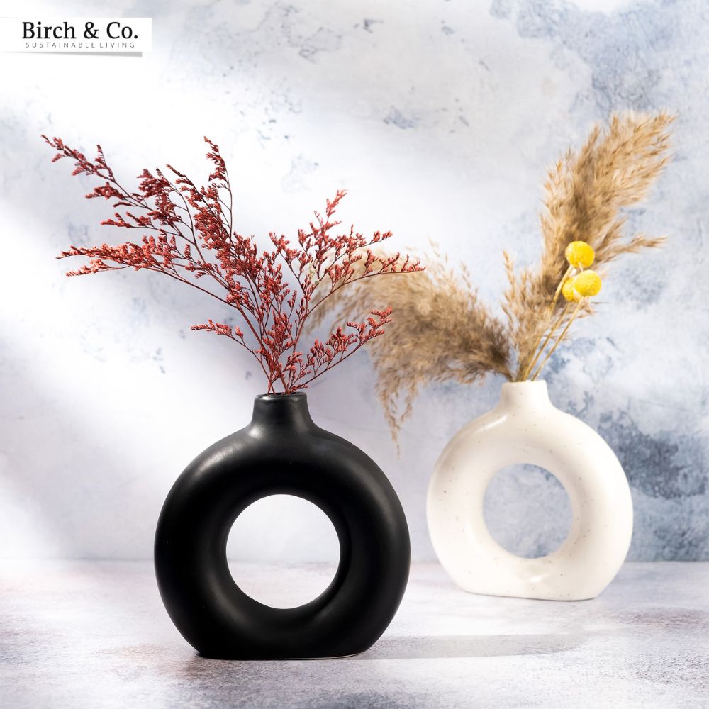 Black & White Ring Vase