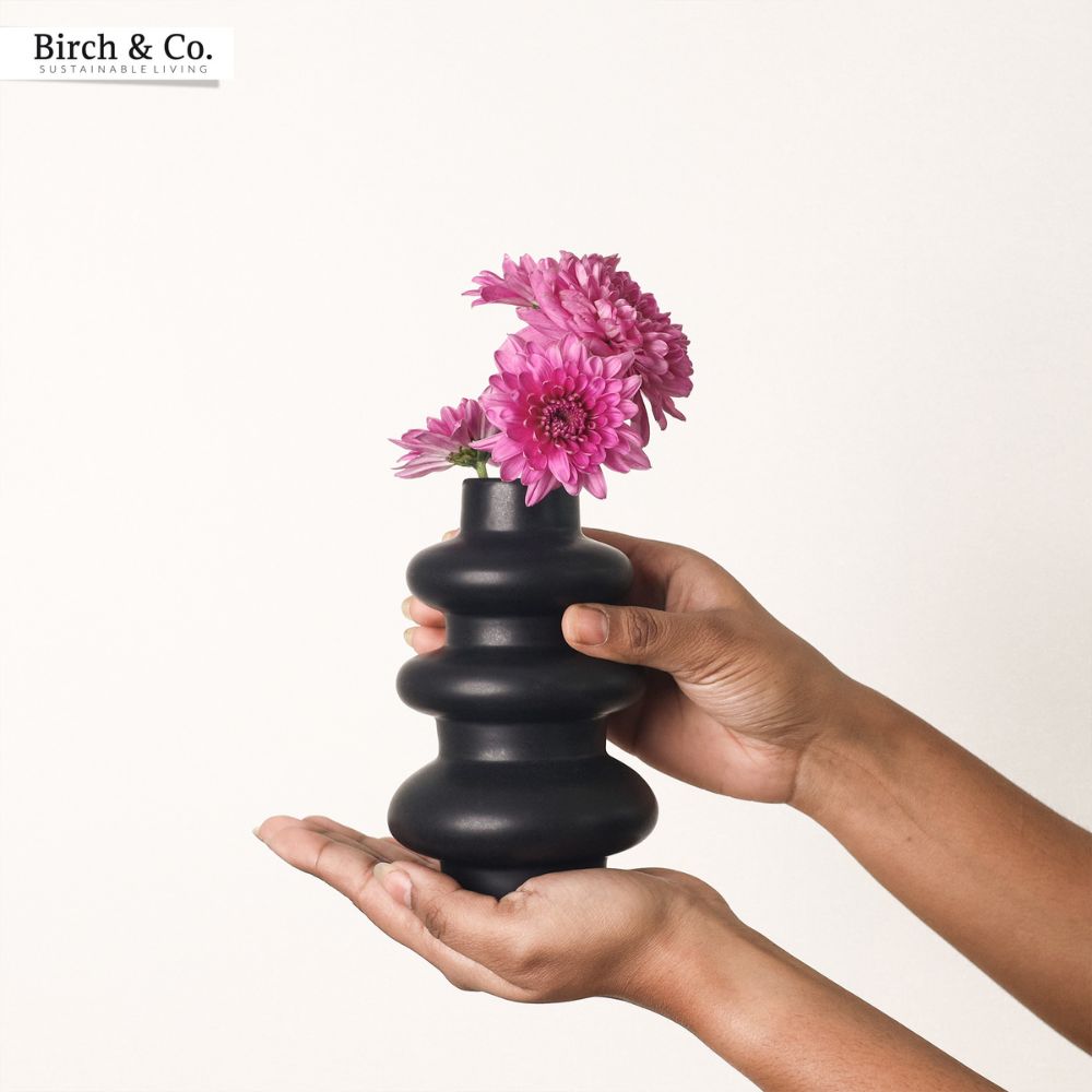 Black Wave Vase