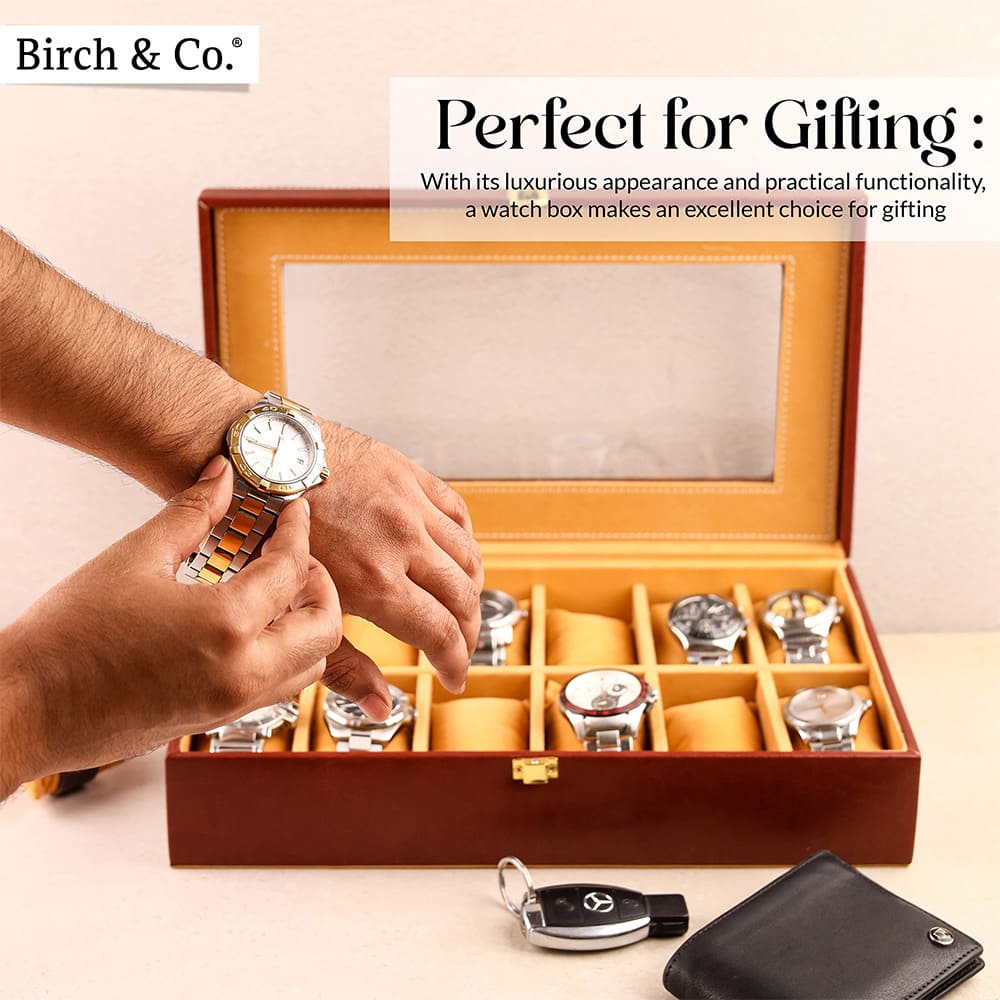 Brown Watch Box - 12 watches