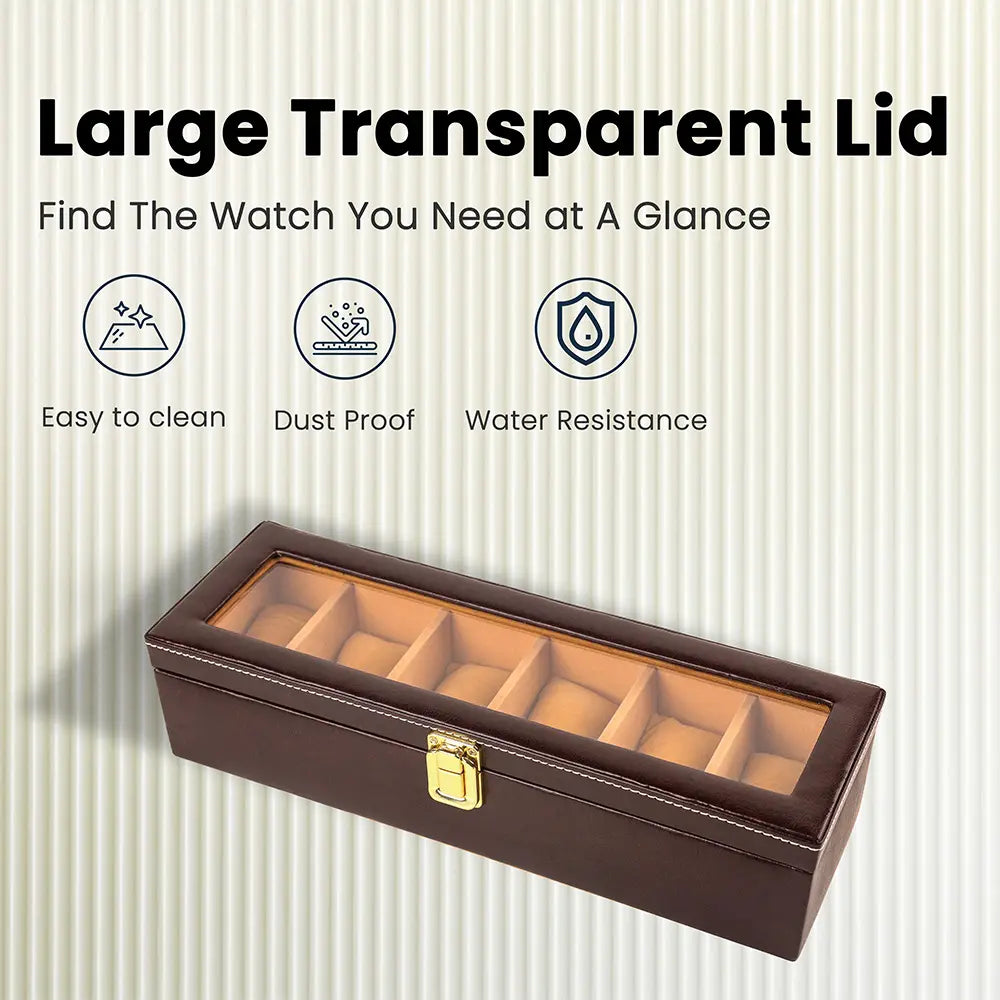 Mahogany Watch Box - 6 watches